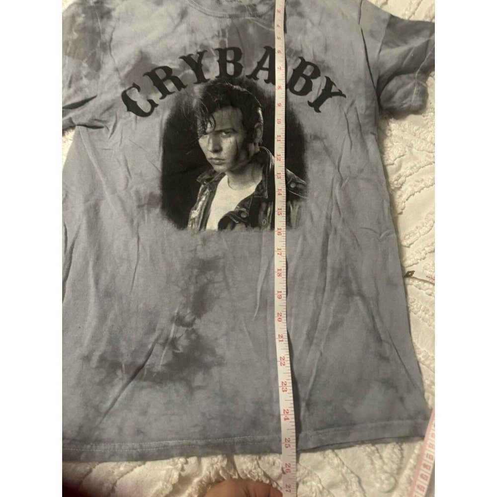 Retro Johnny Depp Cry-Baby Shirt Boxy Boyfriend Short Sleeve Graphic Tee - Picture 3 of 5